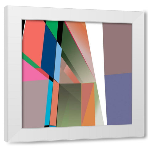 LTower23 6 Brights White Modern Wood Framed Art Print by Cartissi