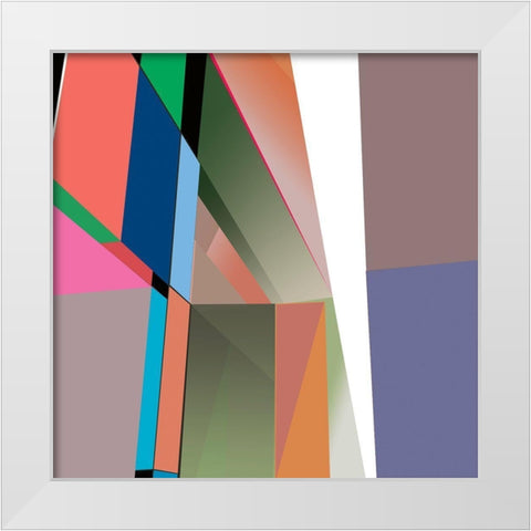 LTower23 6 Brights White Modern Wood Framed Art Print by Cartissi