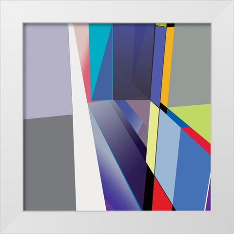 LTower23 7 Brights White Modern Wood Framed Art Print by Cartissi