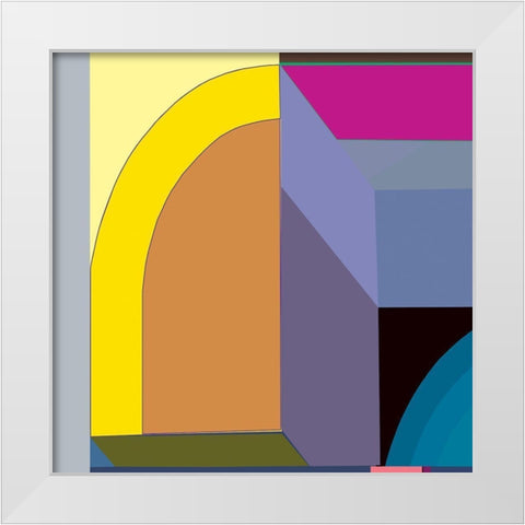 LTower9a I White Modern Wood Framed Art Print by Cartissi