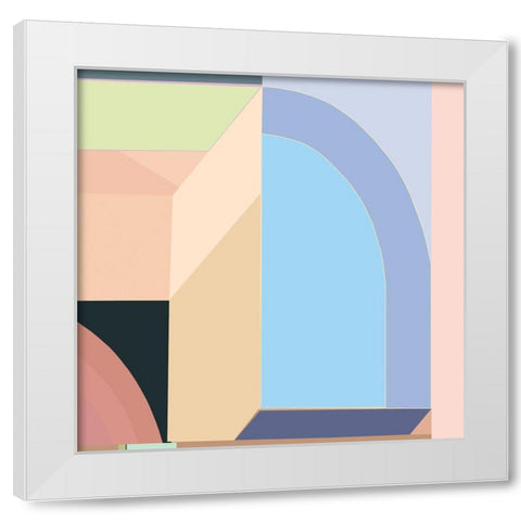 LTower9a II White Modern Wood Framed Art Print by Cartissi