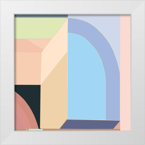 LTower9a II White Modern Wood Framed Art Print by Cartissi