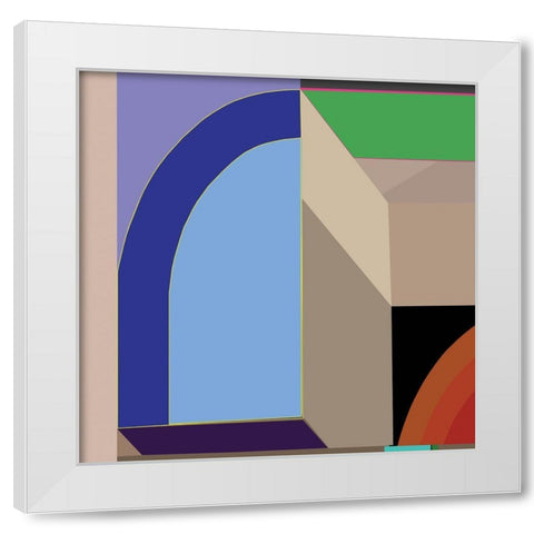 LTower9b White Modern Wood Framed Art Print by Cartissi