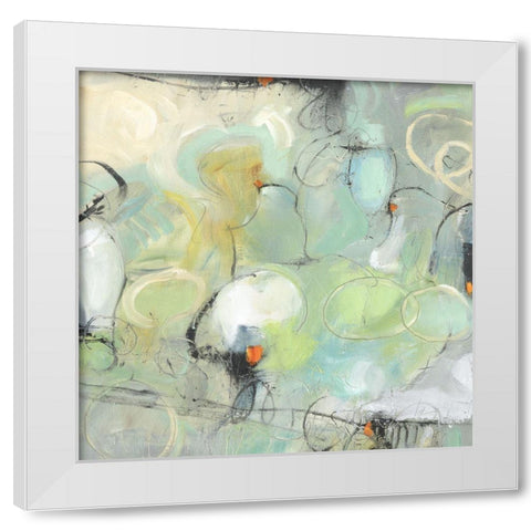 Cascade Abstract I White Modern Wood Framed Art Print by OToole, Tim