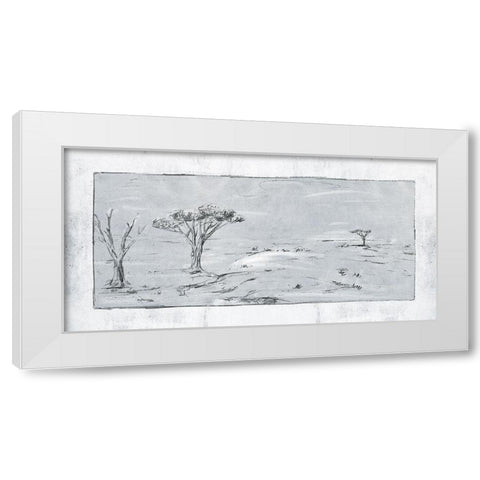 Snowy Land I White Modern Wood Framed Art Print by Wang, Melissa