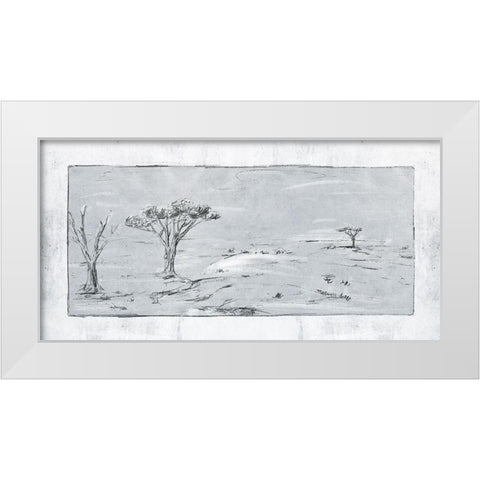 Snowy Land I White Modern Wood Framed Art Print by Wang, Melissa