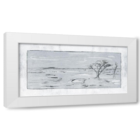 Snowy Land II White Modern Wood Framed Art Print by Wang, Melissa