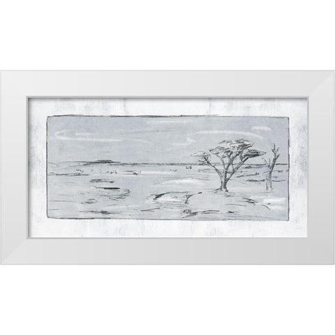 Snowy Land II White Modern Wood Framed Art Print by Wang, Melissa