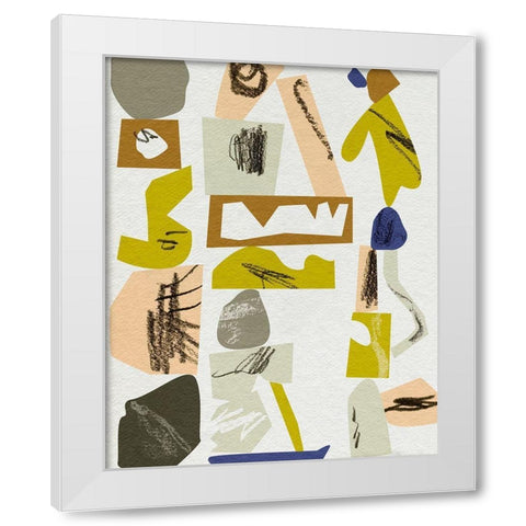 High Reach II White Modern Wood Framed Art Print by Wang, Melissa