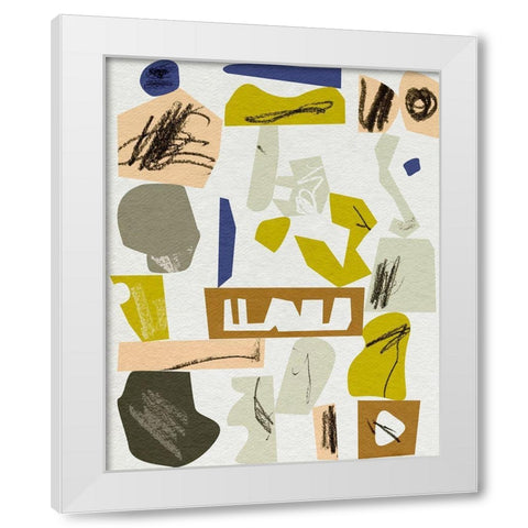 High Reach IV White Modern Wood Framed Art Print by Wang, Melissa