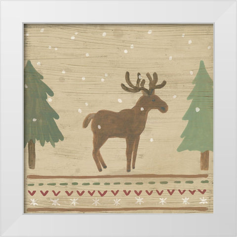 Naive Nordic Holiday II White Modern Wood Framed Art Print by Vess, June Erica