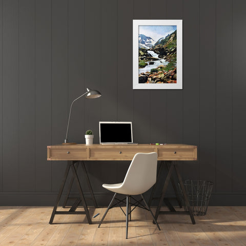 Susten Pass Worth Taking II White Modern Wood Framed Art Print by Aldridge, Ashley