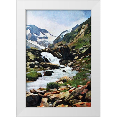 Susten Pass Worth Taking II White Modern Wood Framed Art Print by Aldridge, Ashley