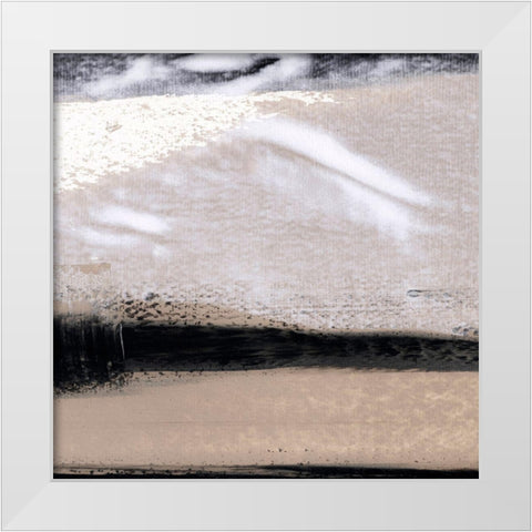 Mozaic I White Modern Wood Framed Art Print by Aryai, Sia