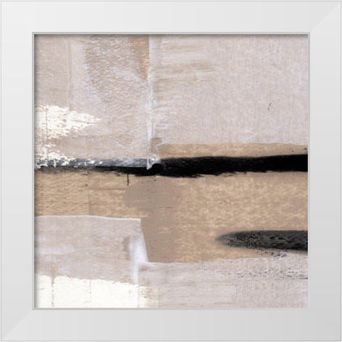 Mozaic II White Modern Wood Framed Art Print by Aryai, Sia