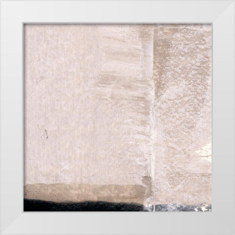 Mozaic III White Modern Wood Framed Art Print by Aryai, Sia