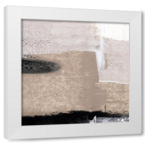 Mozaic IV White Modern Wood Framed Art Print by Aryai, Sia