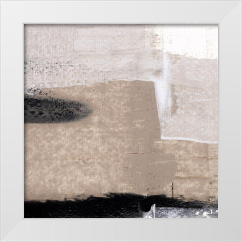 Mozaic IV White Modern Wood Framed Art Print by Aryai, Sia