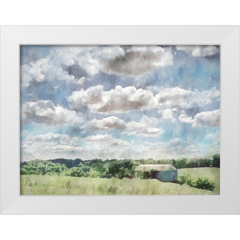 Sky Barn White Modern Wood Framed Art Print by Curinga, Kim