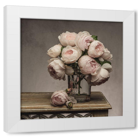 Simply Smitten White Modern Wood Framed Art Print by McLean, Leah