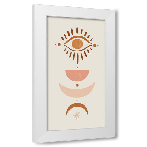 Mystic Symbols I White Modern Wood Framed Art Print by Barnes, Victoria