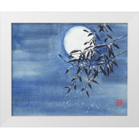 Midnight Snow White Modern Wood Framed Art Print by Rae, Nan