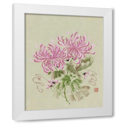 Waltz Time White Modern Wood Framed Art Print by Rae, Nan