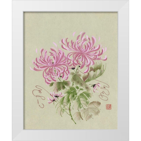 Waltz Time White Modern Wood Framed Art Print by Rae, Nan