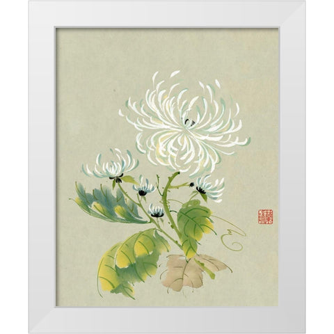 Rhythm of the Dance White Modern Wood Framed Art Print by Rae, Nan