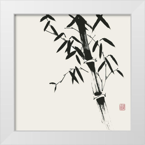 Bamboo Collection VIII White Modern Wood Framed Art Print by Rae, Nan