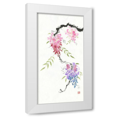 Dreaming in Color White Modern Wood Framed Art Print by Rae, Nan