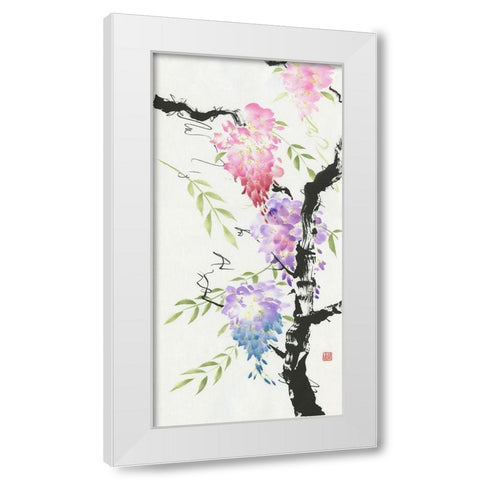 The Family Tree White Modern Wood Framed Art Print by Rae, Nan