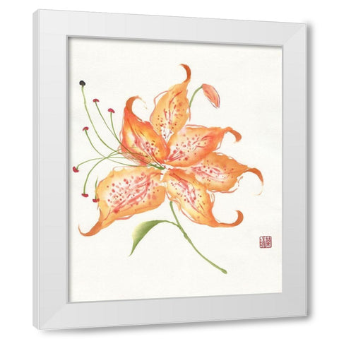 The Dawn Begins White Modern Wood Framed Art Print by Rae, Nan