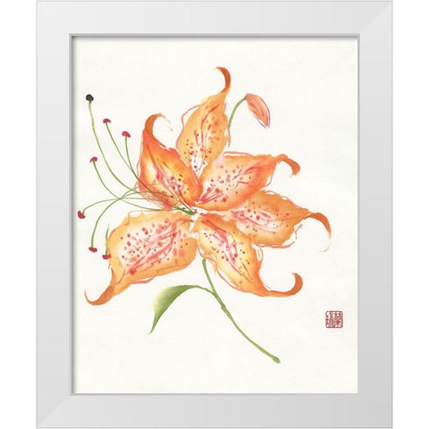 The Dawn Begins White Modern Wood Framed Art Print by Rae, Nan