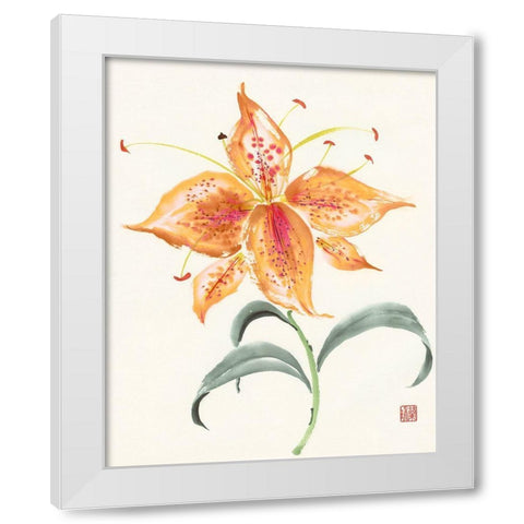 Pinwheel Passion White Modern Wood Framed Art Print by Rae, Nan