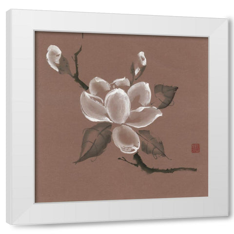 Burstin Out! White Modern Wood Framed Art Print by Rae, Nan