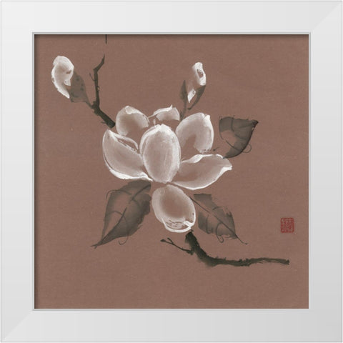 Burstin Out! White Modern Wood Framed Art Print by Rae, Nan