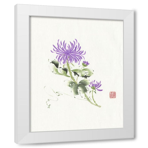 One of Four I White Modern Wood Framed Art Print by Rae, Nan