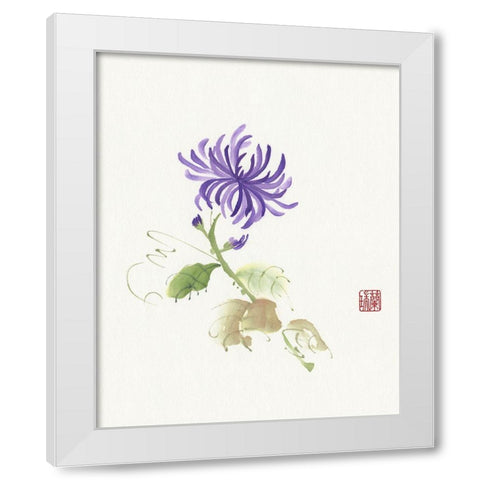 One of Four II White Modern Wood Framed Art Print by Rae, Nan
