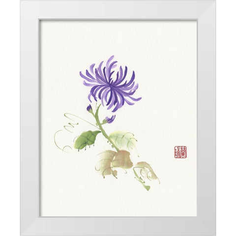 One of Four II White Modern Wood Framed Art Print by Rae, Nan