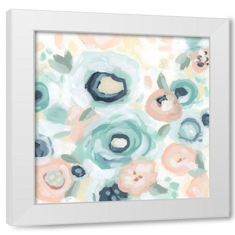 Fiore Field II White Modern Wood Framed Art Print by Vess, June Erica