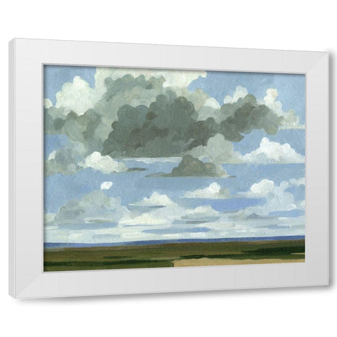 Great Plains Sky I White Modern Wood Framed Art Print by Caroline, Emma