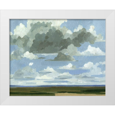 Great Plains Sky I White Modern Wood Framed Art Print by Caroline, Emma