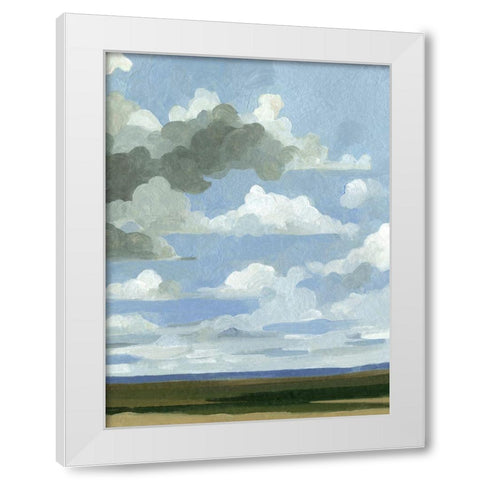 Great Plains Sky III White Modern Wood Framed Art Print by Caroline, Emma