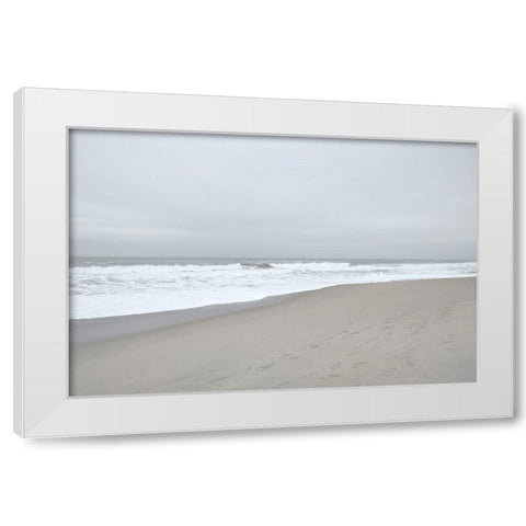 November Beach IV White Modern Wood Framed Art Print by Chandler, Sharon