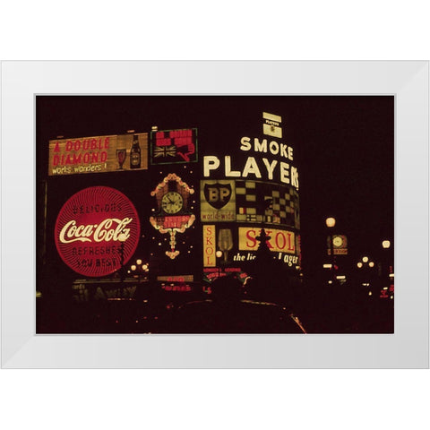 London Pavillion 1962 I White Modern Wood Framed Art Print by Longley, Carolyn