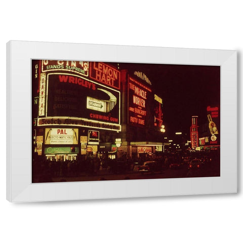 London Pavillion 1962 II White Modern Wood Framed Art Print by Longley, Carolyn