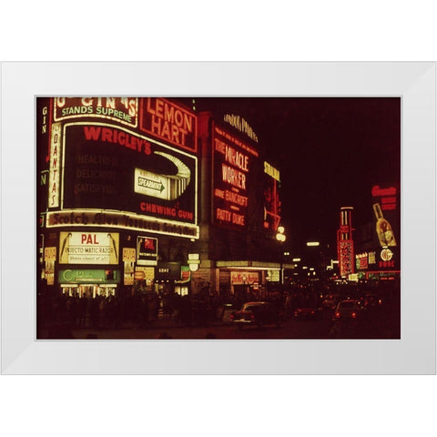 London Pavillion 1962 II White Modern Wood Framed Art Print by Longley, Carolyn