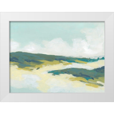 Hillside Swath I White Modern Wood Framed Art Print by Vess, June Erica