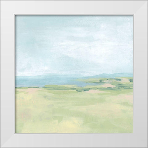 Soft Inlet II White Modern Wood Framed Art Print by Vess, June Erica